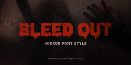 Bleed Out Font Poster 1