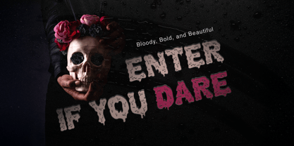 Bleed Out Font Poster 5