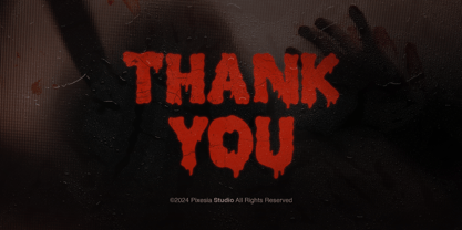 Bleed Out Font Poster 12