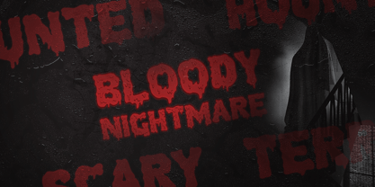 Bleed Out Font Poster 2