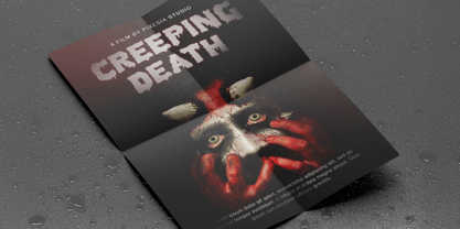 Bleed Out Font Poster 6