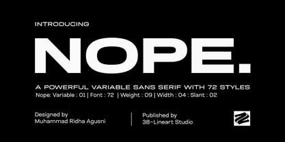 Nope Font Poster 1