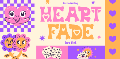 Heart Fade Font Poster 1