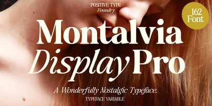 Montalvia Display Font Poster 1