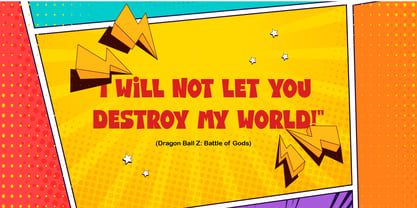 Moon Comic Font Poster 4