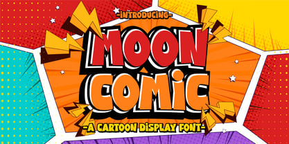 Moon Comic Font Poster 1
