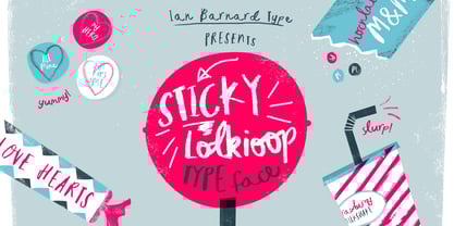 Sticky Lollipop Font Poster 1