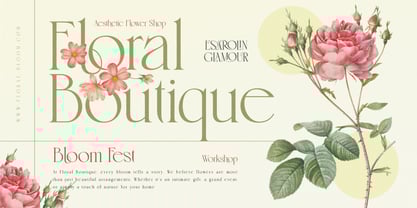 Esarolin Glamour Font Poster 3