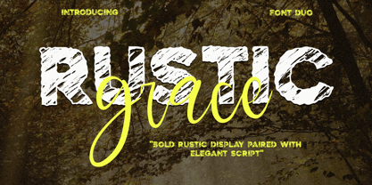 Rustic Grace Display Font Poster 1