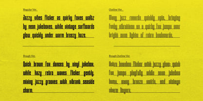 Gerebong Rough Font Poster 4