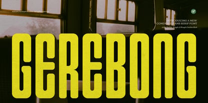 Gerebong Rough Font Poster 1