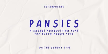 Pansies Font Poster 1