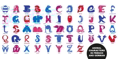 Animauxtiere Font Poster 2