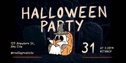 Mystery Halloween Font Poster 4