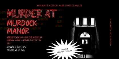 Mystery Halloween Font Poster 6