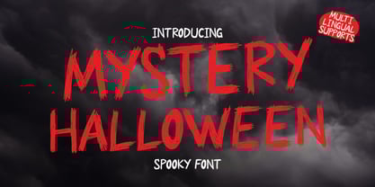 Mystery Halloween Font Poster 1