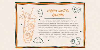 Lasagnio Wiggly Font Poster 8