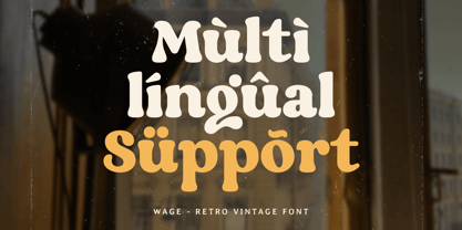Wage Font Poster 12