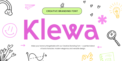 Klewa Font Poster 1