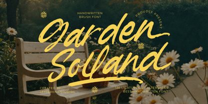 Garden Solland Font Poster 1