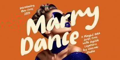 Marry Dance Font Poster 1