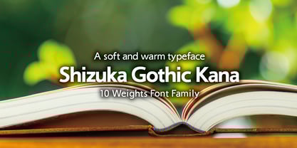 Shizuka Gothic Font Poster 1