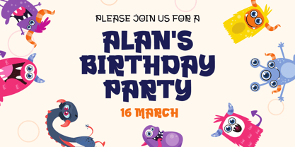 Bigmoster Font Poster 2