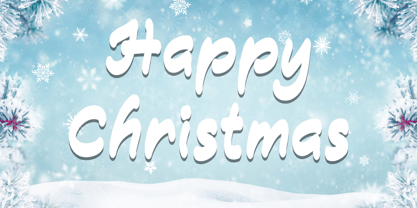 Winter Funny Font Poster 3