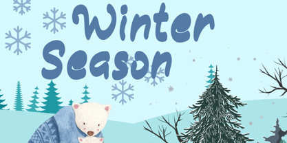 Winter Funny Font Poster 4