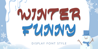 Winter Funny Font Poster 1
