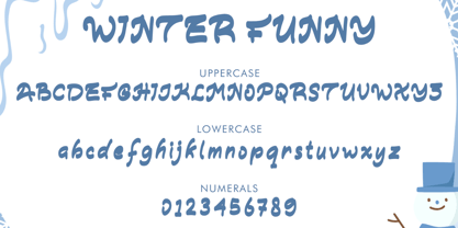 Winter Funny Font Poster 5