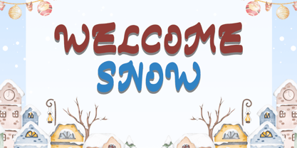 Winter Funny Font Poster 2