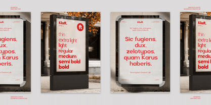 Klaft Font Poster 6