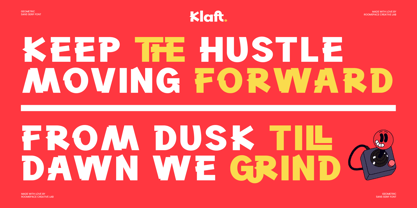 Klaft Font Poster 12