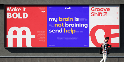Klaft Font Poster 7
