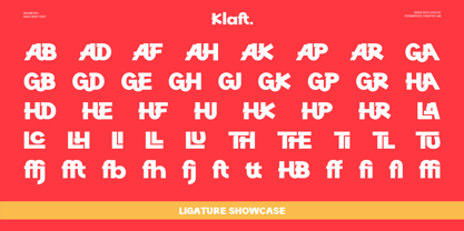 Klaft Font Poster 14