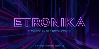 Etronika Font Poster 1