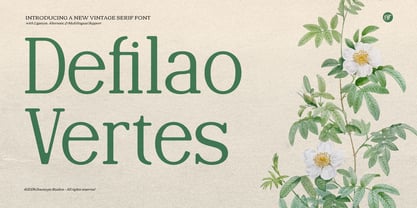 Defilao Vertes Font Poster 1