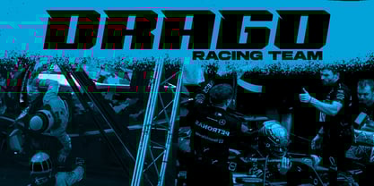 Drago Racing Font Poster 4