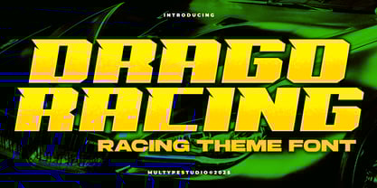 Drago Racing Font Poster 1