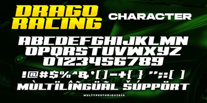 Drago Racing Font Poster 6