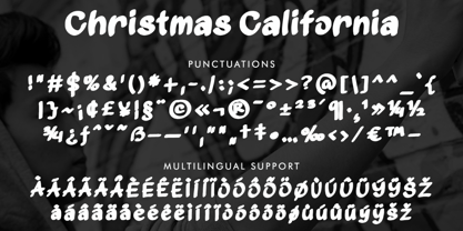 Christmas California Font Poster 6