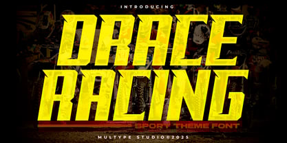 Drace Racing Font Poster 1