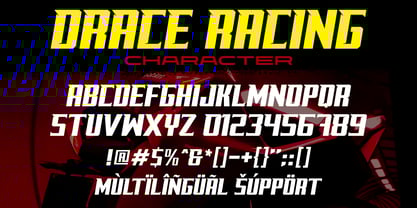 Drace Racing Font Poster 8