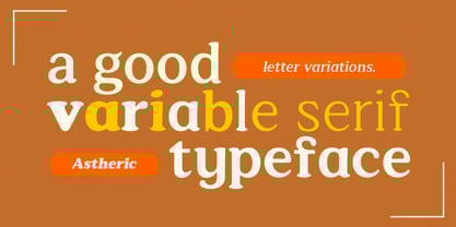Astheric Font Poster 7