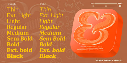 Astheric Font Poster 3