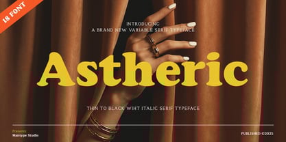 Astheric Font Poster 1