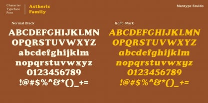 Astheric Font Poster 8