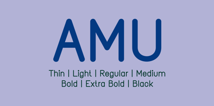 Amu Font Poster 1