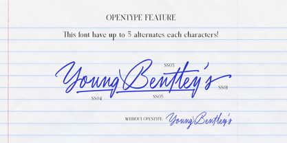 Young Bentley Font Poster 7